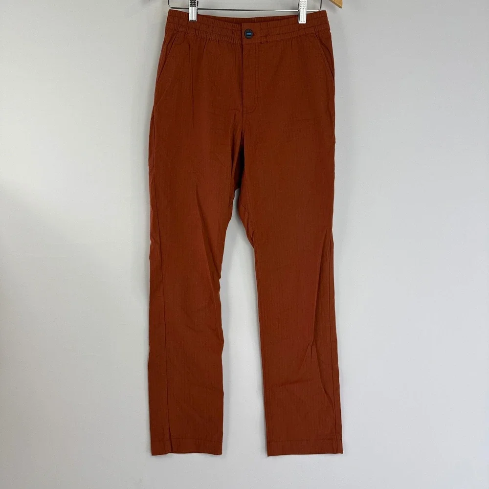 Cotopaxi Salto Ripstop Pants Men Small Rust Orange Slim Fit Hiking Stretch 12547